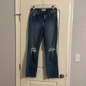 High Rise Straight Leg Jeans